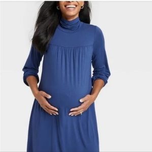 The Nines by HATCH Blue Mini Dress